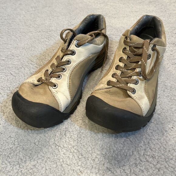 KEEN Womens US 7-1/2 EU 38 UK 5Leather Hiking Trail Walking Shoes Brown - Picture 2 of 8